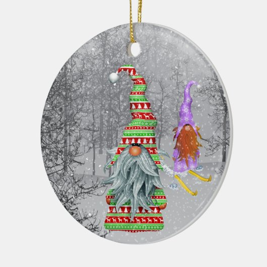 Weihnachtsbrunnen geben Stimmung Keramik Ornament (Links)
