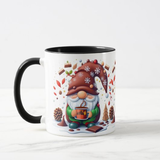 Weihnachtsbrunnen Große Schokolade Kaffee Tasse (Links)
