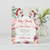 Weihnachtsbrunnen mit Baby-Dusche Einladung (Stehend Vorderseite)