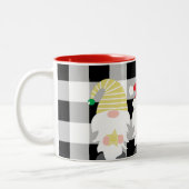 Weihnachtsbrunnen Wohngestaltung mit Buffalo-Karo Zweifarbige Tasse (Links)