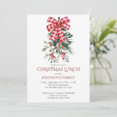 Weihnachtsbrust Einladung (Stehend Vorderseite)