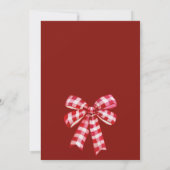 Weihnachtsbrust Einladung (Rückseite)