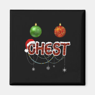 Weihnachtsbrust Nuss Kästanien Xmas Paar passend Magnet