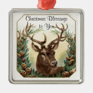 Weihnachtsbrust Ornament Aus Metall