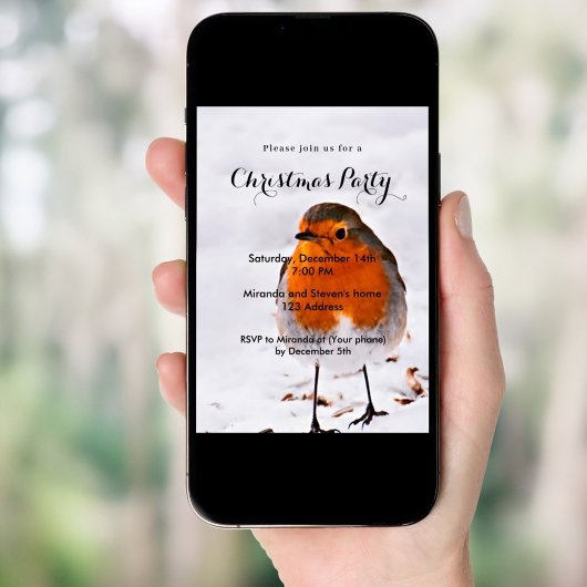 Weihnachtsbrust-Party Einladung