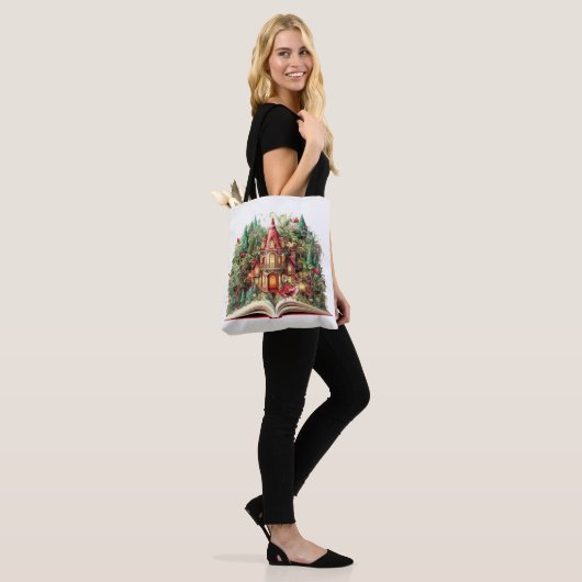 Weihnachtsbuch-Design Tasche (Am Model)