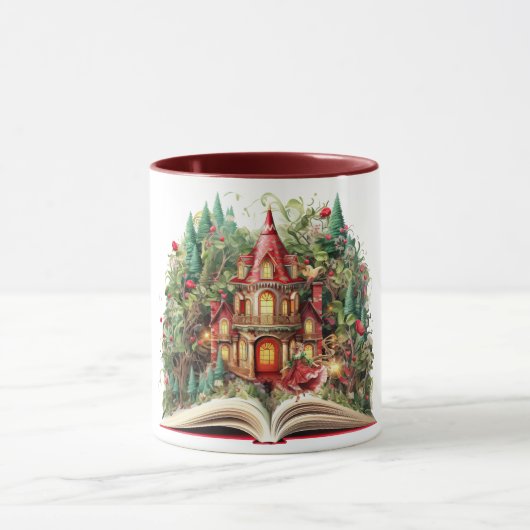Weihnachtsbuch-Design Tasse (Zentrum)