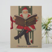 Weihnachtsbuch Feiertagskarte (Stehend Vorderseite)