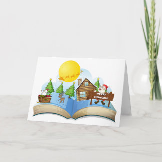 Weihnachtsbuch Feiertagskarte