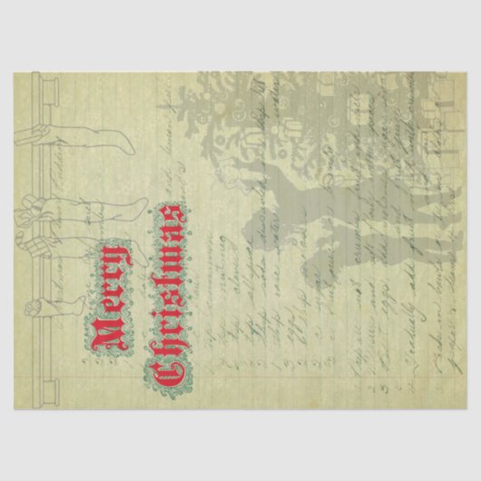 Weihnachtsbuch für Zuckerpflaumen Seidenpapier (Vorderseite)