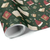 Weihnachtsbuch Liebhaber Traditionelles Wrapping P Geschenkpapier (Rolleneckpunkt)