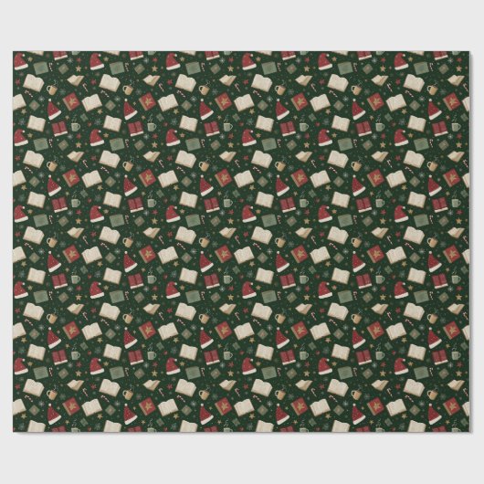 Weihnachtsbuch Liebhaber Traditionelles Wrapping P Geschenkpapier (Flach)