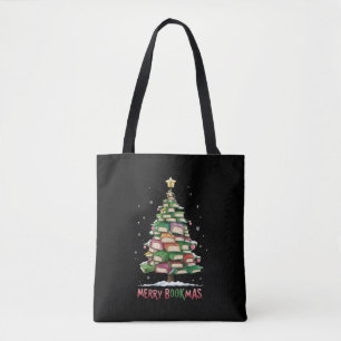 Weihnachtsbuch "Lover Tree Librarian Merry Bookmas Tasche