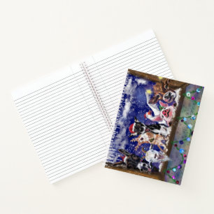 Weihnachtsbuch mit Happy Animal Party Notizblock