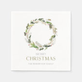 Weihnachtsbuch Napkin mit Grünreath Serviette (Vorderseite)