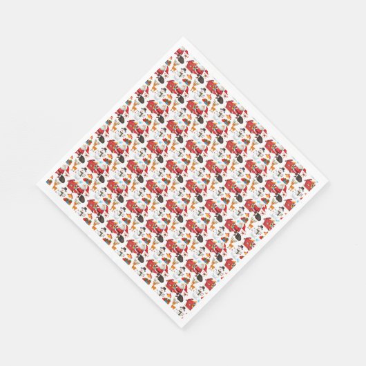 Weihnachtsbuch Napkin Serviette (Ecke)