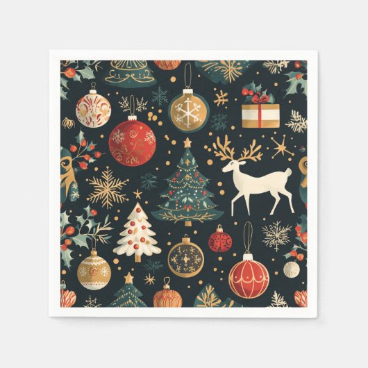 Weihnachtsbuch Napkin Serviette (Vorderseite)