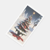 Weihnachtsbuch Napkin Serviette (Ecke)