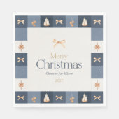 Weihnachtsbuch Napkin Serviette (Vorderseite)