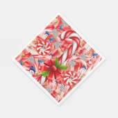 Weihnachtsbuch Napkins, Candy Cane Serviette (Ecke)