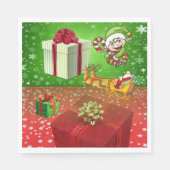 Weihnachtsbuch Napkins, Elf Serviette (Vorderseite)