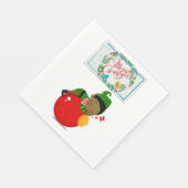 Weihnachtsbuch Napkins, Frohe Weihnachten, afrikan Serviette (Ecke)