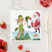 Weihnachtsbuch Napkins, Frohe Weihnachten, Golf Serviette (Beispiel)