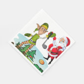 Weihnachtsbuch Napkins, Frohe Weihnachten, Golf Serviette (Ecke)