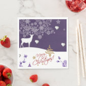 Weihnachtsbuch Napkins, Frohe Weihnachten Serviette (Beispiel)