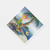 Weihnachtsbuch Napkins, Frohe Weihnachten, Strand Serviette (Ecke)