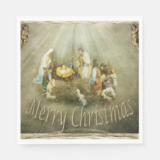 Weihnachtsbuch Napkins, Jesus Christus Serviette (Vorderseite)