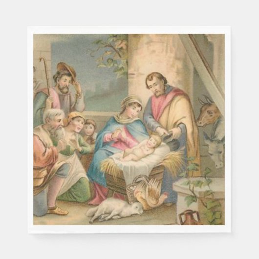 Weihnachtsbuch Napkins, Jesus Christus Serviette (Vorderseite)