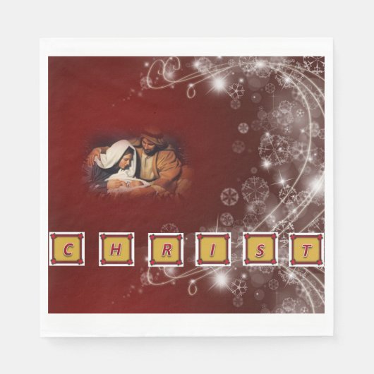 Weihnachtsbuch Napkins, Jesus Christus Serviette (Vorderseite)