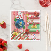 Weihnachtsbuch Napkins, Merry Teddy Bear Serviette (Beispiel)