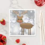 Weihnachtsbuch Napkins, Rentier Serviette (Beispiel)