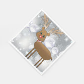 Weihnachtsbuch Napkins, Rentier Serviette (Ecke)