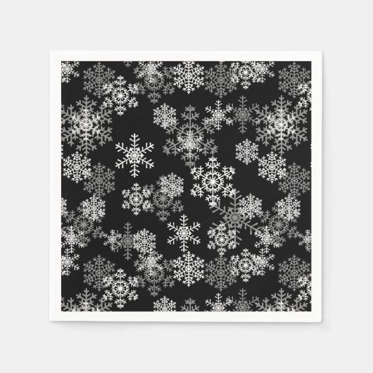 Weihnachtsbuch Napkins-Schneeflocken Serviette (Vorderseite)