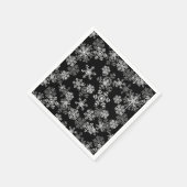 Weihnachtsbuch Napkins-Schneeflocken Serviette (Ecke)