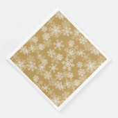 Weihnachtsbuch Napkins-Schneeflocken Serviette (Ecke)