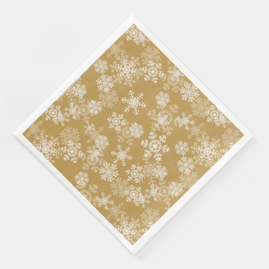 Weihnachtsbuch Napkins-Schneeflocken Serviette (Ecke)