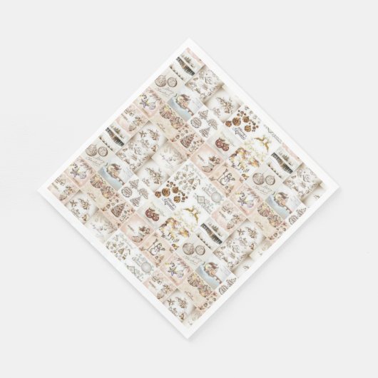 Weihnachtsbuch Napkins Serviette (Ecke)
