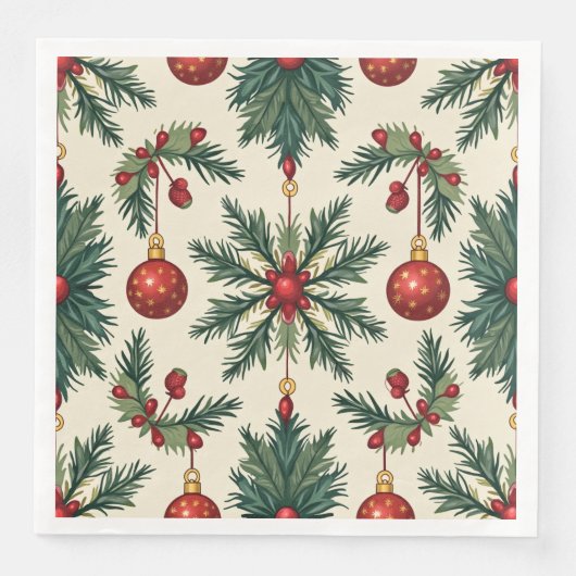 Weihnachtsbuch Napkins, Standardessen Serviette (Vorderseite)