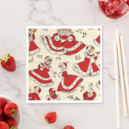 Weihnachtsbuch Napkins, Vintag Serviette (Beispiel)