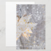 Weihnachtsbuch-Star-Dekoration Briefpapier (Vorne/Hinten)