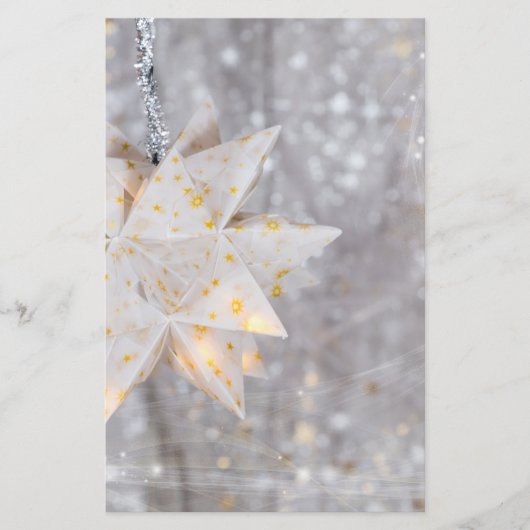 Weihnachtsbuch-Star-Dekoration Briefpapier (Vorderseite)