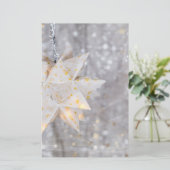 Weihnachtsbuch-Star-Dekoration Briefpapier (Stehend Vorderseite)
