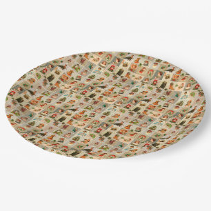 Weihnachtsbuch-Teller 9" Pappteller