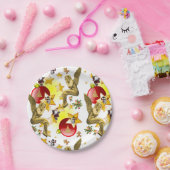 Weihnachtsbuch-Teller, Engel Pappteller (Party)