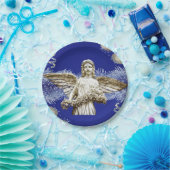 Weihnachtsbuch-Teller, Engel Pappteller (Party)