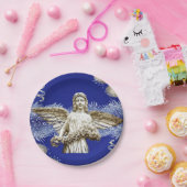 Weihnachtsbuch-Teller, Engel Pappteller (Party)